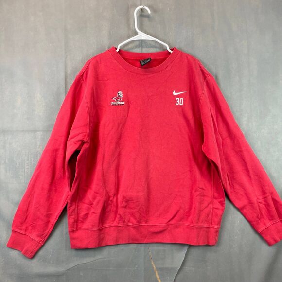 Nike Other - Nike Fairfield Lacrosse Crewneck Sweatshirt Men's L Red Pullover Fleece #30